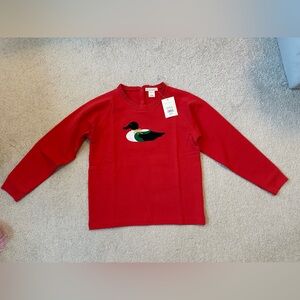 NWT/ The Beaufort Bonnet Company Red Sweater with Duck Motif